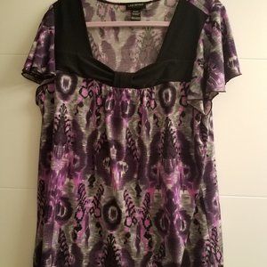 NWOT Lane Bryant Purple Blouse